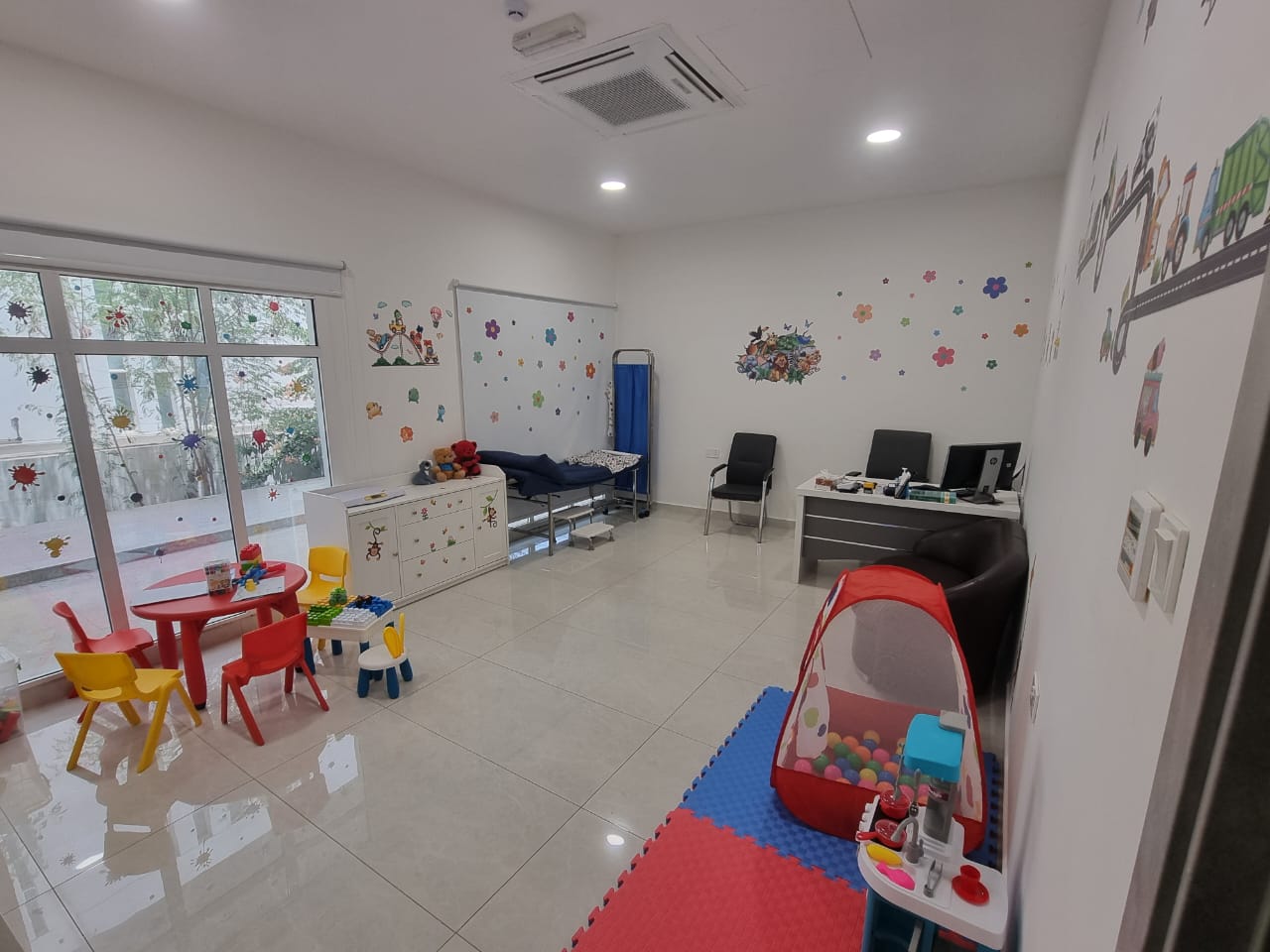 Pediatric consulting room at Salam Polyclinic