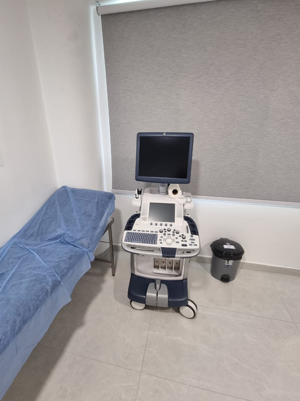Ultrasound scanning room at Salam Polyclinic